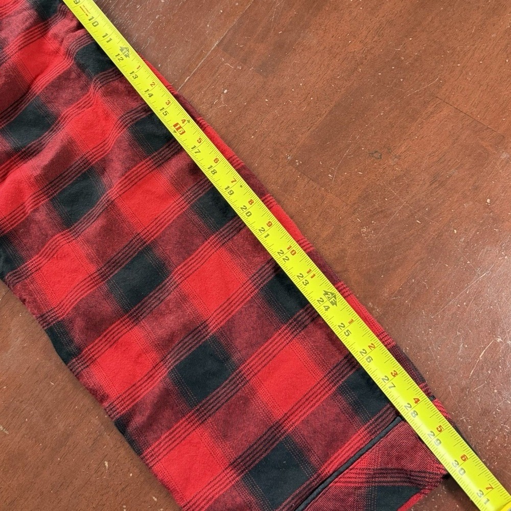 Madewell Pajama Set Womens XS Red Black Buffalo Plaid Flannel AG568 NWT - Picture 9 of 14